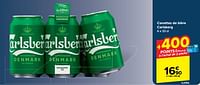 Promotions Canettes de bière carlsberg - Carlsberg Luxe - Valide de 15/05/2024 à 27/05/2024 chez Carrefour
