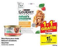 Promotions Nature’s creations au boeuf - Purina - Valide de 15/05/2024 à 27/05/2024 chez Carrefour