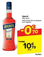 Promotions Aperol - Aperol - Valide de 15/05/2024 à 28/05/2024 chez Carrefour