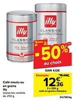 Promotions Café en grains classico - Illy - Valide de 15/05/2024 à 28/05/2024 chez Carrefour