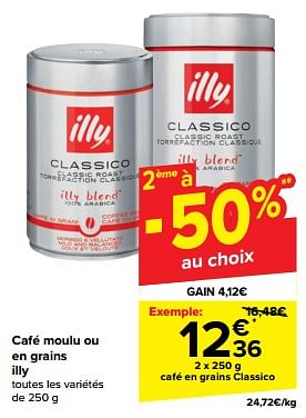 Promotions Café en grains classico - Illy - Valide de 15/05/2024 à 28/05/2024 chez Carrefour