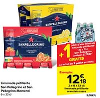Promotions Limonade pétillante aranciata rossa - San Pellegrino - Valide de 15/05/2024 à 28/05/2024 chez Carrefour