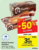 Promotions Tiramisu spéculoos - Produit maison - Carrefour  - Valide de 15/05/2024 à 28/05/2024 chez Carrefour