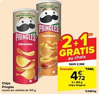 Promotions Chips original - Pringles - Valide de 15/05/2024 à 28/05/2024 chez Carrefour
