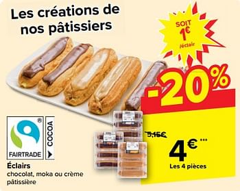 Promotions Éclairs - Produit maison - Carrefour  - Valide de 15/05/2024 à 28/05/2024 chez Carrefour