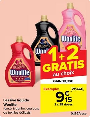 Promotions Lessive liquide woolite - Woolite - Valide de 15/05/2024 à 28/05/2024 chez Carrefour