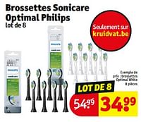 Promoties Brossettes optimal white - Philips - Geldig van 14/05/2024 tot 26/05/2024 bij Kruidvat