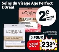 Promoties Crème de nuit age perfect - L'Oreal Paris - Geldig van 14/05/2024 tot 26/05/2024 bij Kruidvat