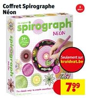Promoties Coffret spirographe néon - Huismerk - Kruidvat - Geldig van 14/05/2024 tot 26/05/2024 bij Kruidvat