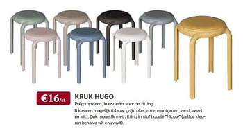 Promoties Kruk hugo - Huismerk - Meubelen Crack - Geldig van 08/05/2024 tot 21/05/2024 bij Meubelen Crack
