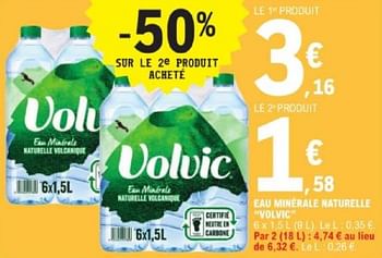 Promotions Eau minérale naturelle volvic - Volvic - Valide de 14/05/2024 à 25/05/2024 chez E.Leclerc