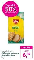 Promotions Mélange à pain sans gluten mix brot - Schar - Valide de 12/05/2024 à 09/06/2024 chez Holland & Barret