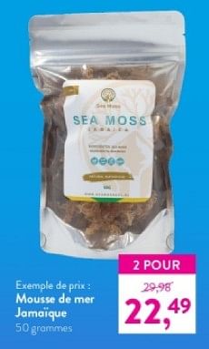 Promotions Mousse de mer jamaïque - Sea Moss   - Valide de 12/05/2024 à 09/06/2024 chez Holland & Barret