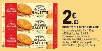 Promotions Biscuits la mere poulard - La Mère Poulard - Valide de 14/05/2024 à 25/05/2024 chez E.Leclerc
