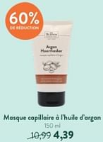 Promotions Masque capillaire à l`huile d`argan - De Tuinen - Valide de 12/05/2024 à 09/06/2024 chez Holland & Barret
