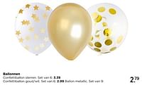 Ballon metallic set van 9-Huismerk - Xenos