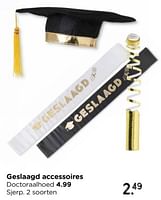 Promoties Geslaagd accessoires sjerp - Huismerk - Xenos - Geldig van 12/05/2024 tot 06/07/2024 bij Xenos