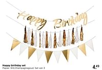 Happy birthday set-Huismerk - Xenos