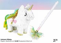 Promoties Unicorn pifiata pinatastick - Huismerk - Xenos - Geldig van 12/05/2024 tot 06/07/2024 bij Xenos