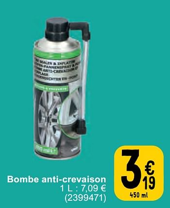 Promotions Bombe anti-crevaison - Produit maison - Cora - Valide de 14/05/2024 à 27/05/2024 chez Cora