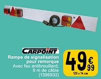 Promotions Rampe de signalisation pour remorque - Carpoint - Valide de 14/05/2024 à 27/05/2024 chez Cora
