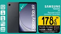 Promotions Samsung tablette a9 - Samsung - Valide de 14/05/2024 à 27/05/2024 chez Cora