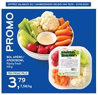 Promotions Bol apéro planty fresh - Produit maison - Alvo - Valide de 15/05/2024 à 21/05/2024 chez Alvo