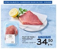 Promotions Filet de thon fisker - Fisker - Valide de 15/05/2024 à 21/05/2024 chez Alvo