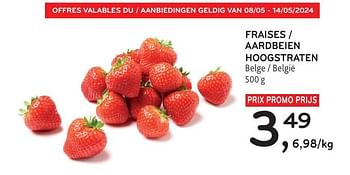 Promotions Fraises hoogstraten - Produit maison - Alvo - Valide de 08/05/2024 à 14/05/2024 chez Alvo