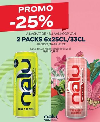 Promotions Nalu -25% à l’achat de 2 packs - Nalu - Valide de 08/05/2024 à 21/05/2024 chez Alvo