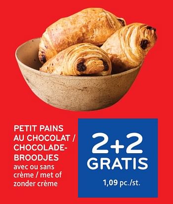 Promoties Petit pains au chocolat 2+2 gratis - Huismerk - Alvo - Geldig van 08/05/2024 tot 21/05/2024 bij Alvo