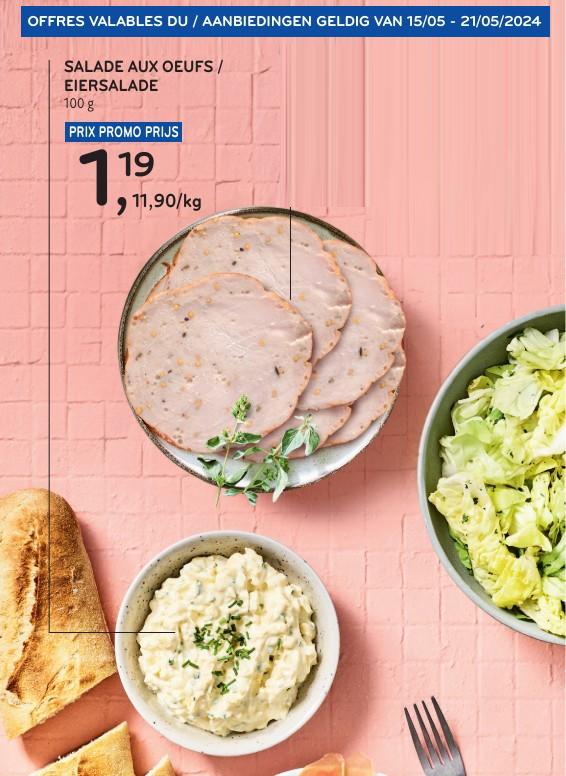 Promotions Salade aux oeufs - Produit maison - Alvo - Valide de 15/05/2024 à 21/05/2024 chez Alvo