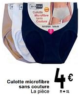 Promotions Culotte microfibre sans couture - Produit maison - Cora - Valide de 14/05/2024 à 27/05/2024 chez Cora