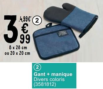 Promotions Gant + manique - Produit maison - Cora - Valide de 14/05/2024 à 27/05/2024 chez Cora