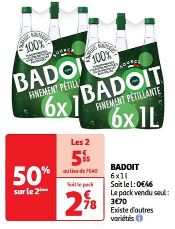 Promoties Badoit - Badoit - Geldig van 14/05/2024 tot 19/05/2024 bij Auchan