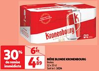 Promoties Bière blonde kronenbourg - Kronenbourg - Geldig van 14/05/2024 tot 19/05/2024 bij Auchan