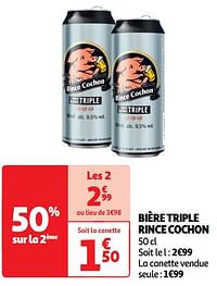 Bière triple rince cochon-RINCE COCHON