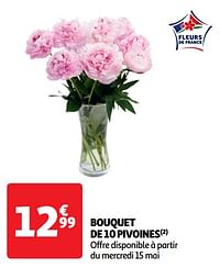 Bouquet de 10 pivoines-Huismerk - Auchan