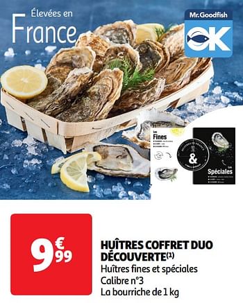 Promoties Huîtres coffret duo découverte - Huismerk - Auchan - Geldig van 14/05/2024 tot 19/05/2024 bij Auchan
