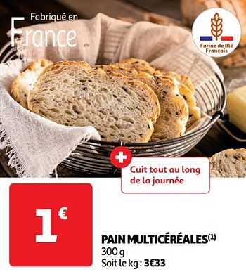 Promoties Pain multicéréales - Huismerk - Auchan - Geldig van 14/05/2024 tot 19/05/2024 bij Auchan