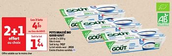 Promoties Pots brassé bio good gout - Good Goût - Geldig van 14/05/2024 tot 19/05/2024 bij Auchan