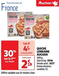 Quiche lorraine auchan-Huismerk - Auchan
