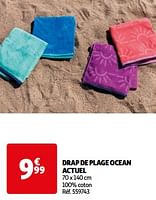 Promoties Drap de plage ocean actuel - Actuel - Geldig van 14/05/2024 tot 15/07/2024 bij Auchan