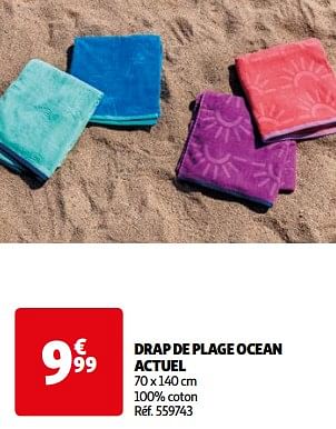 Promoties Drap de plage ocean actuel - Actuel - Geldig van 14/05/2024 tot 15/07/2024 bij Auchan