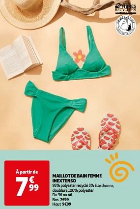 Promoties Maillot de bain femme inextenso - Inextenso - Geldig van 14/05/2024 tot 15/07/2024 bij Auchan