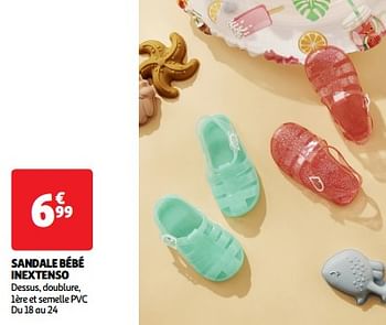 Promoties Sandale bébé inextenso - Inextenso - Geldig van 14/05/2024 tot 15/07/2024 bij Auchan