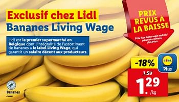 Promotions Bananes - Produit maison - Lidl - Valide de 15/05/2024 à 21/05/2024 chez Lidl