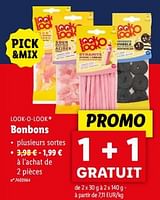 Promotions Bonbons - Look-O-Look - Valide de 15/05/2024 à 21/05/2024 chez Lidl