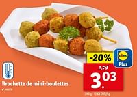 Promotions Brochette de mini-boulettes - Produit maison - Lidl - Valide de 15/05/2024 à 21/05/2024 chez Lidl
