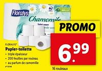 Promotions Papier-toilette - Floralys - Valide de 15/05/2024 à 21/05/2024 chez Lidl